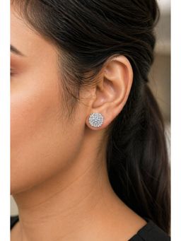 RUHA JEWELS - Silver Gleam Studs Earrings
