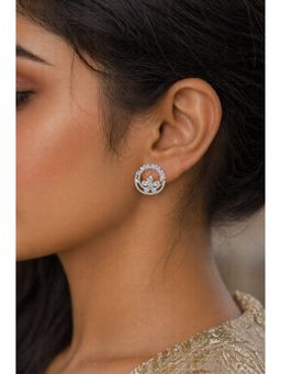 RUHA JEWELS - Silver Sheen Studs Earrings