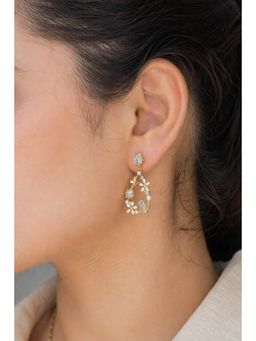 RUHA JEWELS - Modern Pearl Silver Earrings