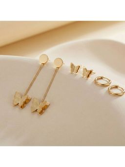 MAASHA - Minimalist And Lightweight Earrings (Pack Of 3)