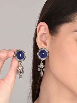 Anvik - Hand-Painted Geometric Drop Earrings