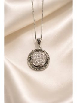 RUHA JEWELS - Dazzling Silver Pendant Necklace