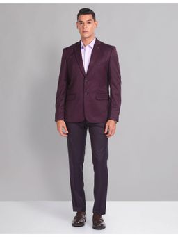 AD By Arvind - Tailored Fit Jacquard Sartorial Suit (Set of 2)