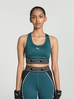 Puma - 4Keeps Elastic - P Women Green Sports Bra