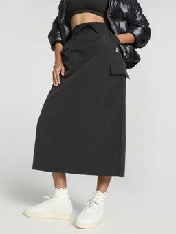 Puma - Downtown Cargo Midi Women Black Skirts