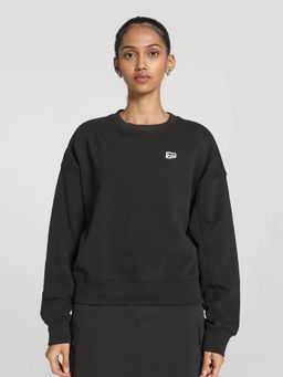 Puma - Downtown Re:Collection Round Neck Women Black Sweatshirt
