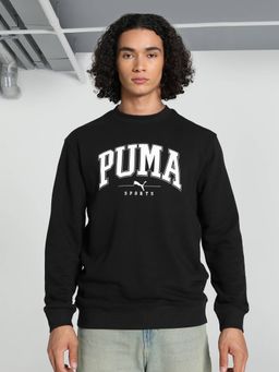 Puma - Squad Round Neck Tr Men Black Sweatshirt