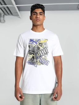 Puma - Graphics Photoprint Men White T-Shirt