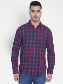 CRIMSOUNE CLUB - Men's Red Checked Shirt