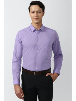 Peter England - Men Purple Regular Fit Formal Shirt