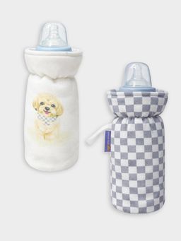 Mi Arcus - Printed & Check Design Baby Feeding Bottle Cover (0-12 Months)