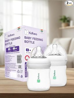 Kidbea - Natural Milk Feeding Bottle Soft Nipple 150Ml (Pack of 2) (6-12 Months)