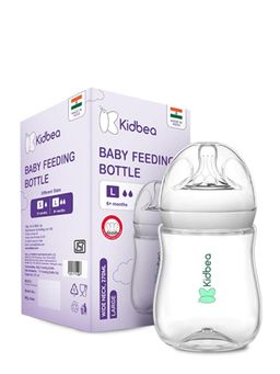 Kidbea - Natural Milk Feeding Bottle Soft Nipple 270 Ml (6-12 Months)