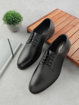 LIBERTY - Fortune HML-11E Black Formal Lacing Derbies Shoes For Men