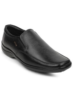 LIBERTY - Fortune REL-2 Black Formal Non Lacing Loafers For Men