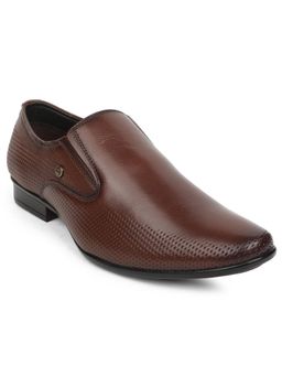 LIBERTY - Healers UDL-4 Brown Formal Non Lacing Loafers For Men