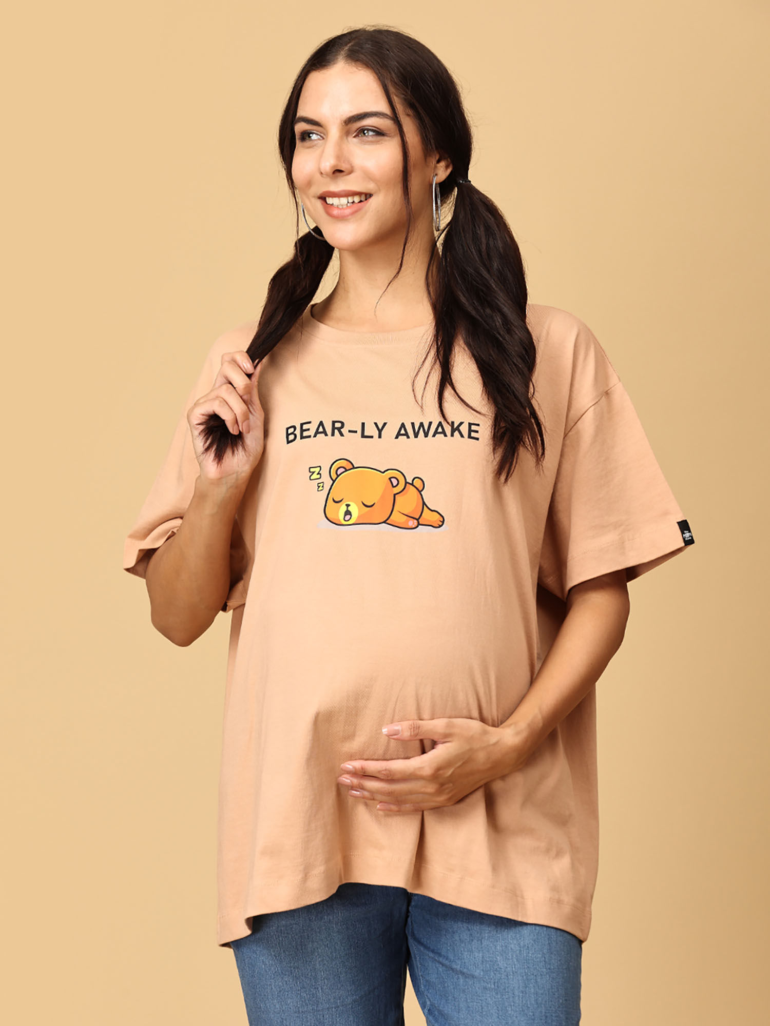 Barely Awake Oversized Mumma T-Shirt-image-21