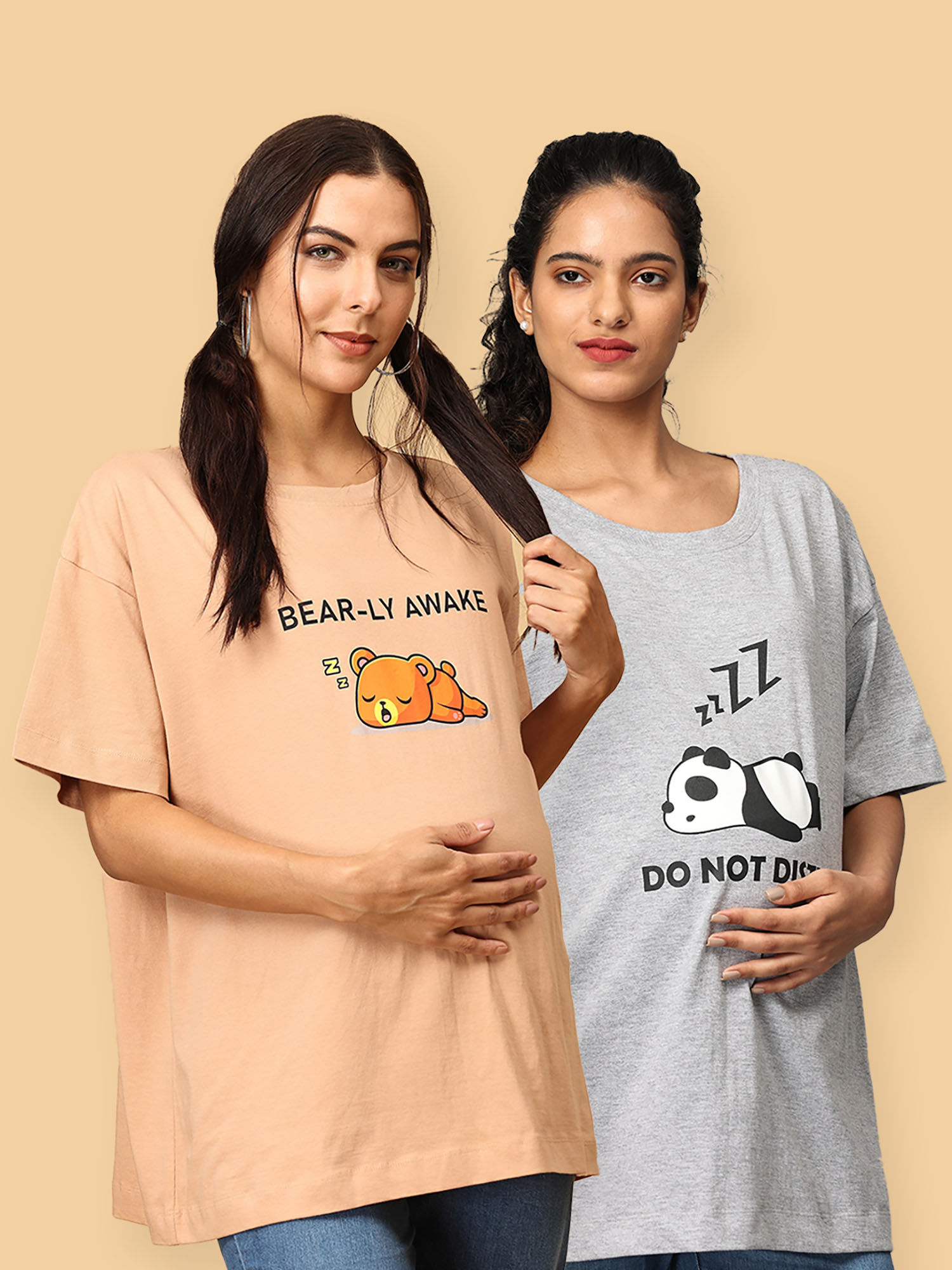 Oversized Mumma T-Shirt - Multi-Color (Pack of 2)-picture-11