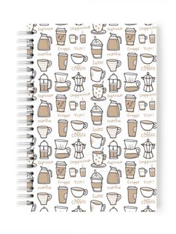 Alicia Souza - Coffee Notebook - White Spiral