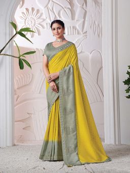Odette - Classic Six Yard Saree with Unstitched Blouse