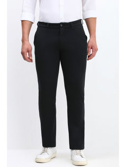 Allen Solly - Men Black Slim Fit Solid Casual Trousers