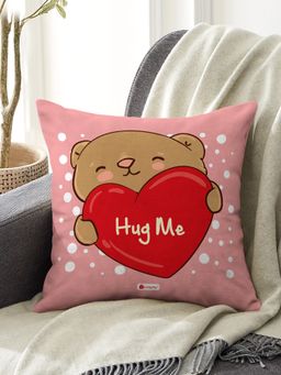 Indigifts - Printed Cushion Cover with Filler (12X12 Inches) Valentine Gift