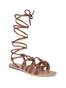 Tao Paris - Women Akgul Tie Ups Casual Tan Flats