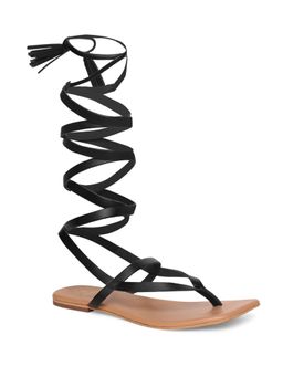 Tao Paris - Women Black Flat Gladiator