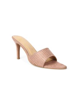 Tao Paris - Women Nude Beige Diamond Embellished Sandal Heels