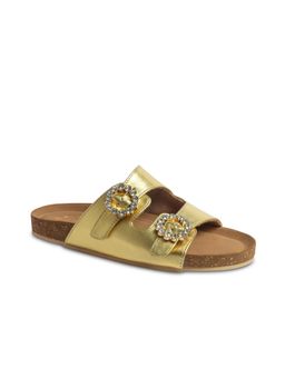 Tao Paris - WomenTurbo Gold Casual Footbed Comfort Sandals