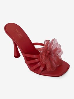 Tao Paris - Women Belle Red Stilettos Heels With Detachable Flower