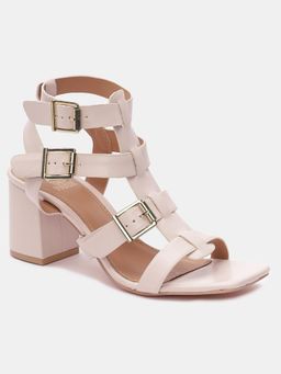 Tao Paris - Aurel Cream Sandal Block Heels