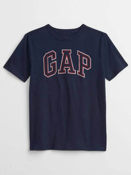 GAP - Boys Solid Crew Neck T-Shirt - Navy Blue