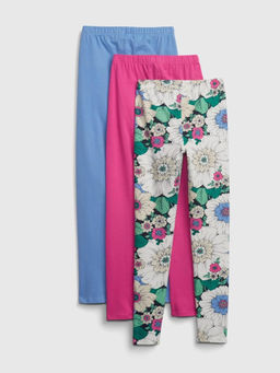 GAP - Girls Mid-Rise Skinny Fit Leggings - Multi-Color (Pack of 3)