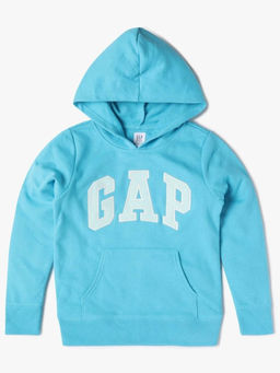 GAP - Girls Solid Regular Hoodie - Blue