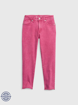 GAP - Girls Mid-Rise Straight Fit Jeans - Pink