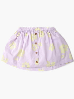 GAP - Girls Floral Mid-Rise Skirt - Lavender