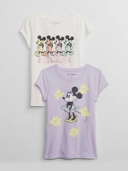 GAP - Girls Character Print Printed Round Neck T-Shirt - Multi-Color (Pack of 2)