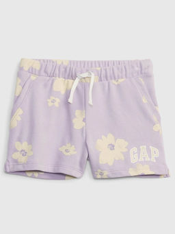 GAP - Girls Mid-Rise Regular Floral Shorts - Lavender