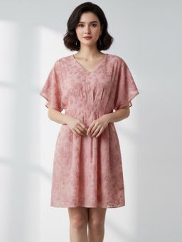 Scoup - Jacquard Peach Dress