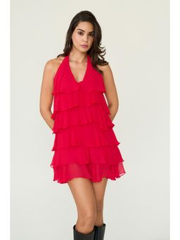 LABEL FROW - Red Alora Mini Dress