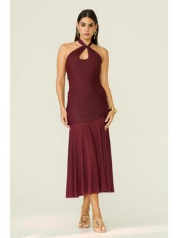 LABEL FROW - Burgundy Sora Dress