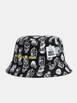 Jack & Jones - Men Printed Black Hat