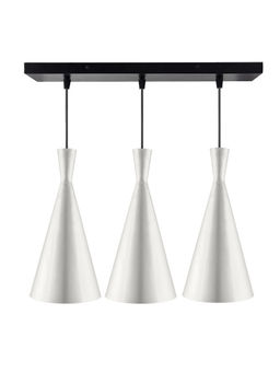 Homesake - Linear Chandelier Inverted Cone Silver