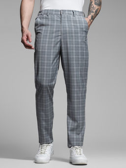 Jack & Jones - Grey Checks Trouser