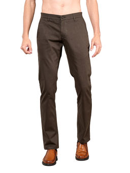 Cantabil - Brown Solid Trouser