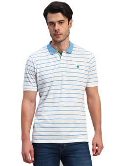 Cantabil - Blue Stripes Polo T-Shirt
