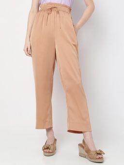 VERO MODA - Women Casual Brown Pants