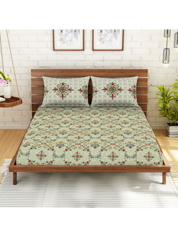 SPACES - Atrium Plus 100% Cotton Bedsheets Double Soft Feel Skin Safe Breathable