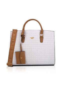 Lavie Luxe - Women's Mono Ellon 15 Inch Laptop Large Satchel Handbag with Pouch (L)